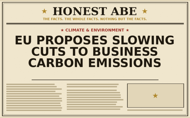 EU Proposes Slowing Cuts to Business Carbon Emissions