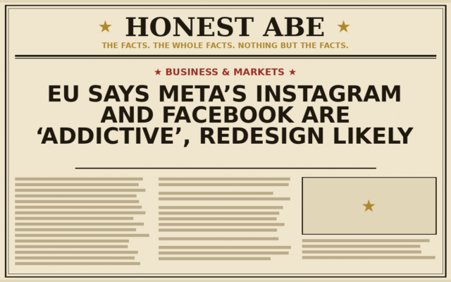 EU Says Meta’s Instagram and Facebook Are ‘Addictive’, Redesign Likely