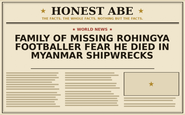 Family of Missing Rohingya Footballer Fear He Died in Myanmar Shipwrecks