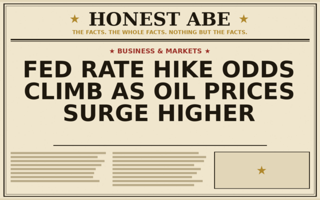 Fed Rate Hike Odds Climb as Oil Prices Surge Higher