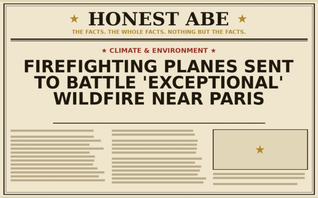 Firefighting Planes Sent to Battle ‘Exceptional’ Wildfire Near Paris