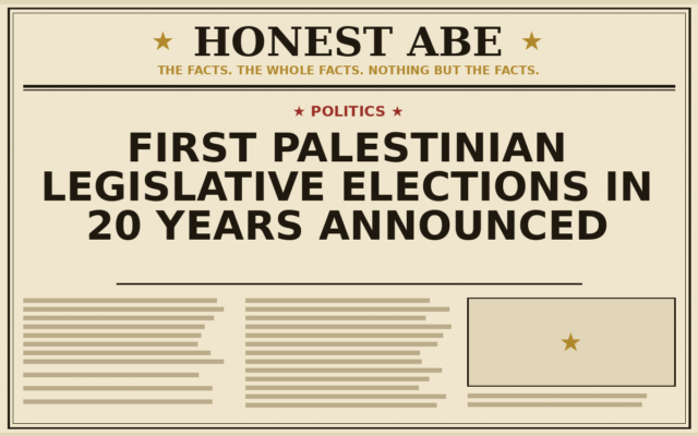 Al Jazeera Reports First Palestinian Legislative Elections in 20 Years Announced