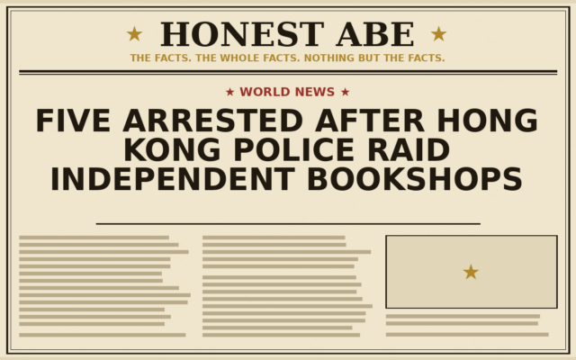 Five Arrested After Hong Kong Police Raid Independent Bookshops