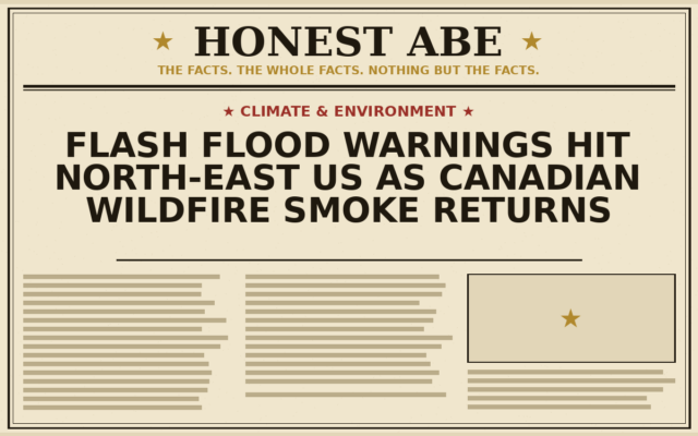 Flash Flood Warnings Hit North-East US as Canadian Wildfire Smoke Returns