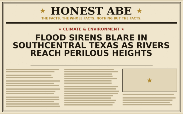 Flood Sirens Blare in Southcentral Texas as Rivers Reach Perilous Heights