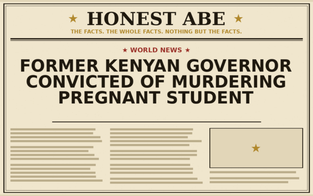 Former Kenyan Governor Convicted of Murdering Pregnant Student