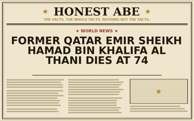 Former Qatar Emir Sheikh Hamad bin Khalifa Al Thani Dies at 74