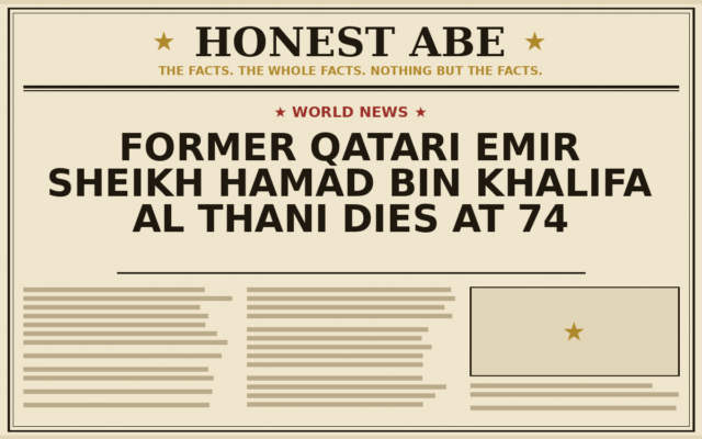 Former Qatari Emir Sheikh Hamad bin Khalifa Al Thani Dies at 74
