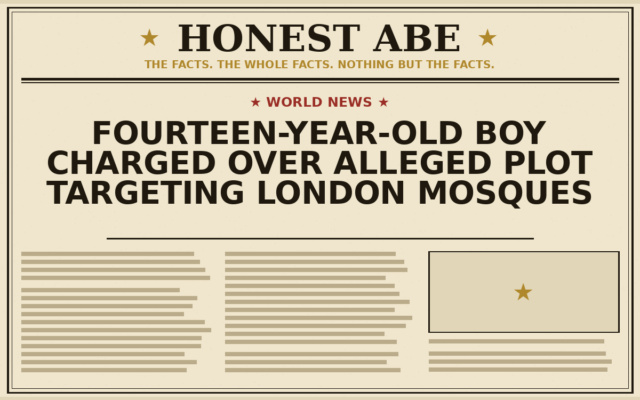 Fourteen-Year-Old Boy Charged Over Alleged Plot Targeting London Mosques
