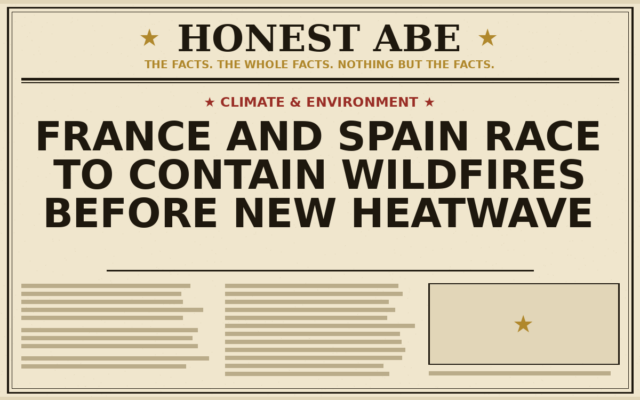 France and Spain Race to Contain Wildfires Before New Heatwave