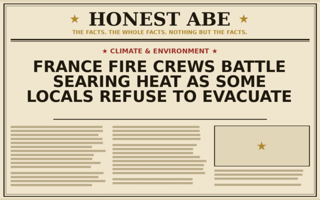 France Fire Crews Battle Searing Heat as Some Locals Refuse to Evacuate