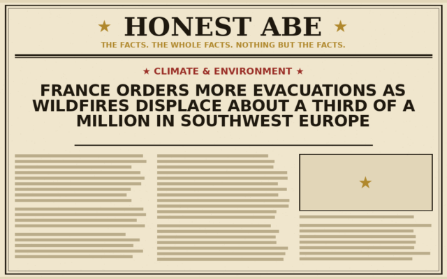 France Orders More Evacuations as Wildfires Displace About a Third of a Million in Southwest Europe