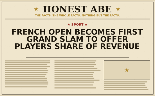 French Open Becomes First Grand Slam to Offer Players Share of Revenue