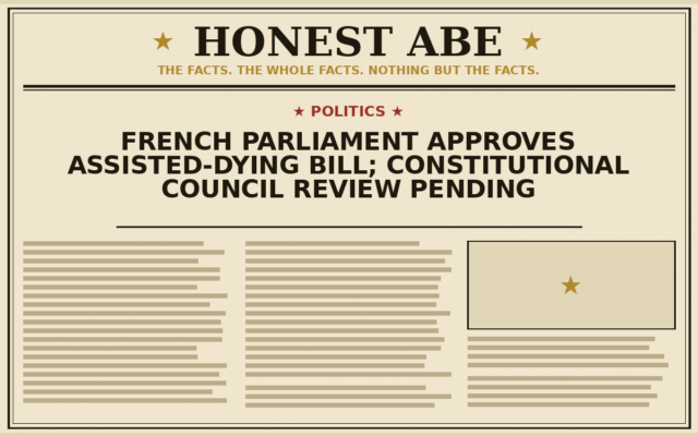 French Parliament Approves Assisted-Dying Bill; Constitutional Council Review Pending