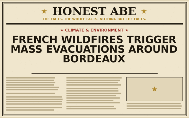French Wildfires Trigger Mass Evacuations Around Bordeaux