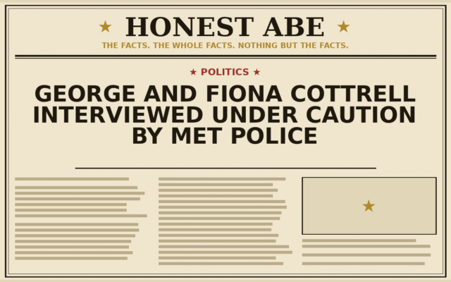 George and Fiona Cottrell Interviewed Under Caution by Met Police