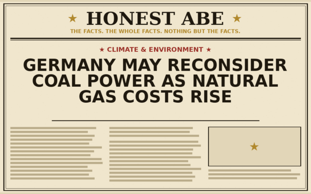 Germany May Reconsider Coal Power as Natural Gas Costs Rise