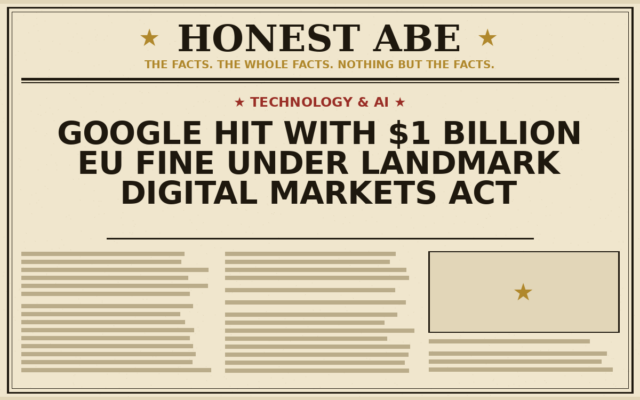 Google Hit With $1 Billion EU Fine Under Landmark Digital Markets Act