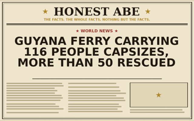 Guyana Ferry Carrying 116 People Capsizes, More Than 50 Rescued