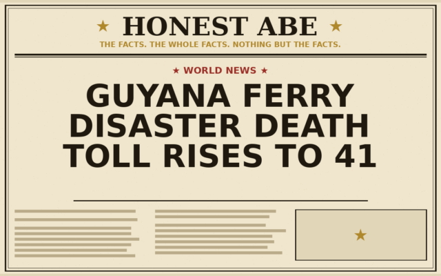Guyana Ferry Disaster Death Toll Rises to 41