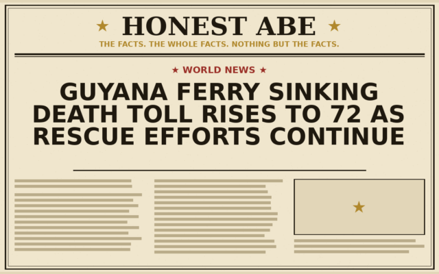 Guyana Ferry Sinking Death Toll Rises to 72 as Rescue Efforts Continue