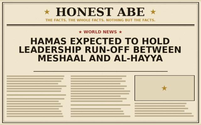Hamas Expected to Hold Leadership Run-off Between Meshaal and al-Hayya