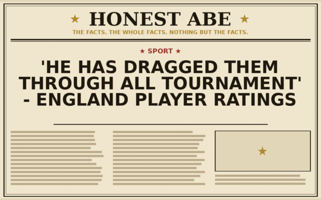 ‘He Has Dragged Them Through All Tournament’ – England Player Ratings