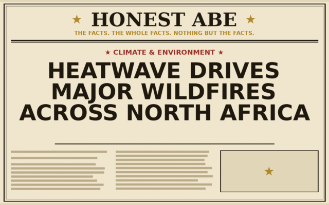 Heatwave Drives Major Wildfires Across North Africa