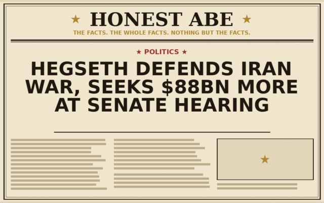 Hegseth Defends Iran War, Seeks $88bn More at Senate Hearing