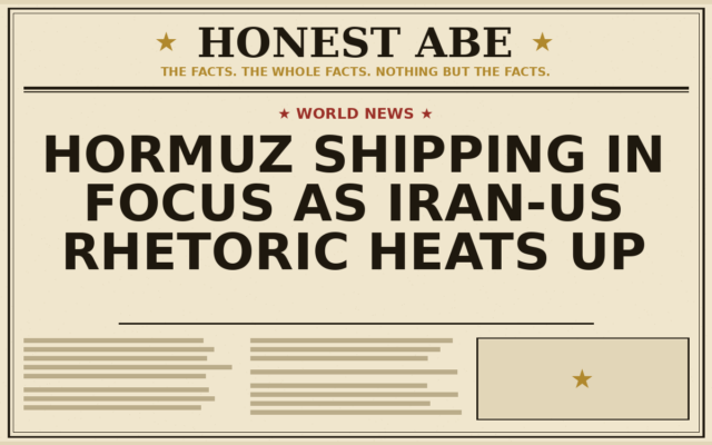 Hormuz Shipping in Focus as Iran-US Rhetoric Heats Up