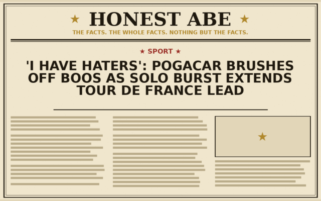 ‘I Have Haters’: Pogacar Brushes Off Boos as Solo Burst Extends Tour de France Lead