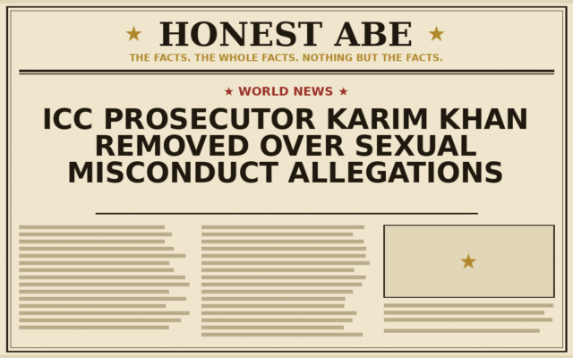 ICC Prosecutor Karim Khan Removed Over Sexual Misconduct Allegations
