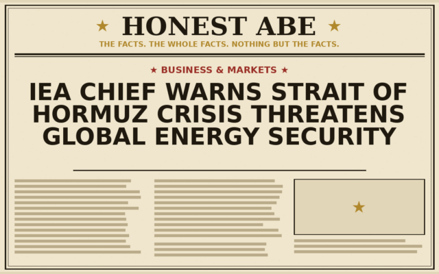 IEA Chief Warns Strait of Hormuz Crisis Threatens Global Energy Security