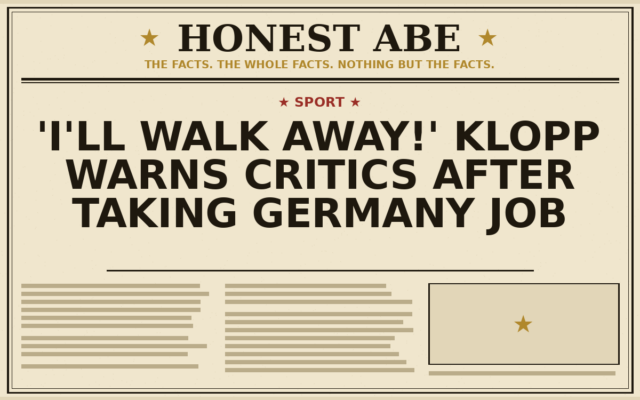 ‘I’ll Walk Away!’ Klopp Warns Critics After Taking Germany Job