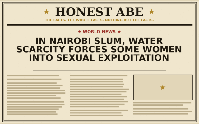 In Nairobi Slum, Water Scarcity Forces Some Women Into Sexual Exploitation
