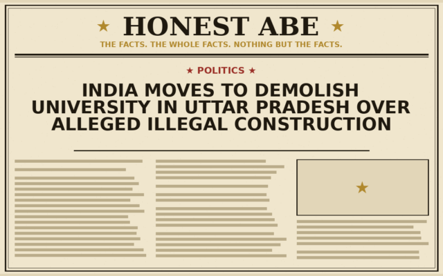 India Moves to Demolish University in Uttar Pradesh Over Alleged Illegal Construction