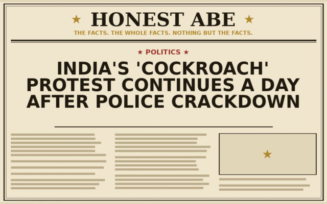India’s ‘Cockroach’ Protest Continues a Day After Police Crackdown