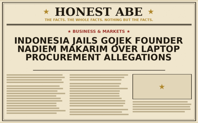 Indonesia Jails Gojek Founder Nadiem Makarim Over Laptop Procurement Allegations