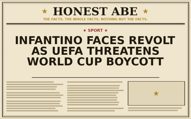 Infantino Faces Revolt as UEFA Threatens World Cup Boycott