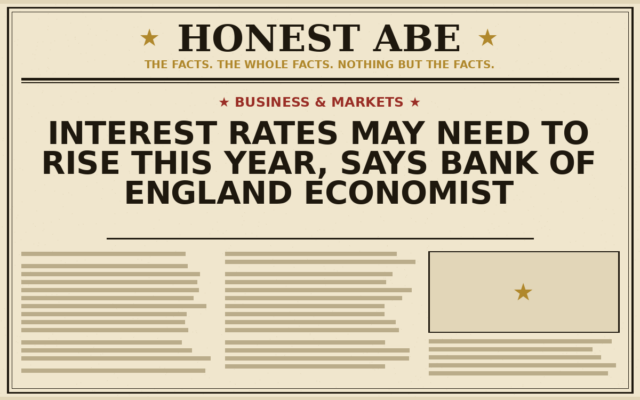 Interest Rates May Need to Rise This Year, Says Bank of England Economist