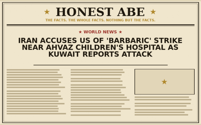 Iran Accuses US of ‘Barbaric’ Strike Near Ahvaz Children’s Hospital as Kuwait Reports Attack