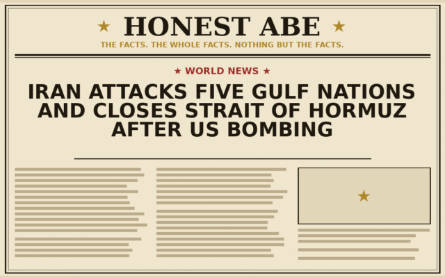 Iran Attacks Five Gulf Nations and Closes Strait of Hormuz After US Bombing