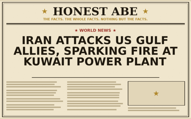 Iran Attacks US Gulf Allies, Sparking Fire at Kuwait Power Plant