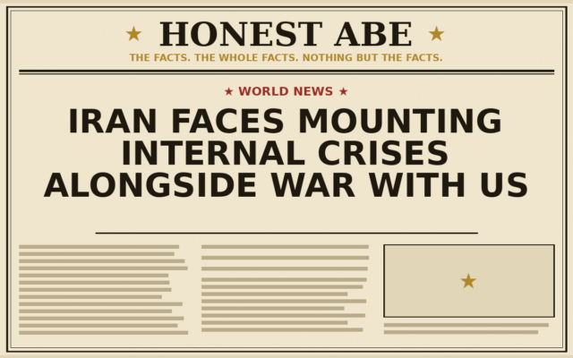 Iran Faces Mounting Internal Crises Alongside War With US