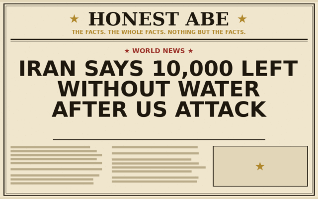 Iran Says 10,000 Left Without Water After US Attack