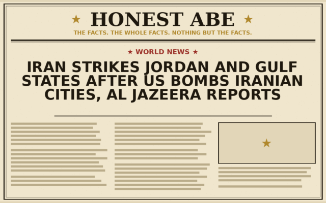 Iran Strikes Jordan and Gulf States After US Bombs Iranian Cities, Al Jazeera Reports
