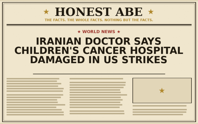 Iranian Doctor Says Children’s Cancer Hospital Damaged in US Strikes