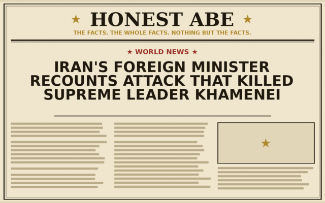 Iran’s Foreign Minister Recounts Attack That Killed Supreme Leader Khamenei