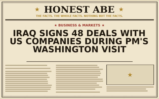Iraq Signs 48 Deals With US Companies During PM’s Washington Visit