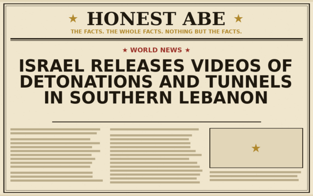 Israel Releases Videos of Detonations and Tunnels in Southern Lebanon